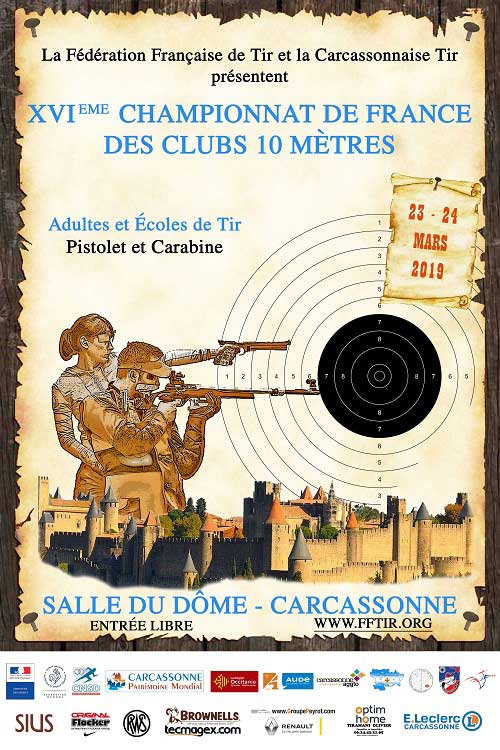 Les championnats de France de tir à 10 mètres c’est ce week-end et à Carcassonne !
